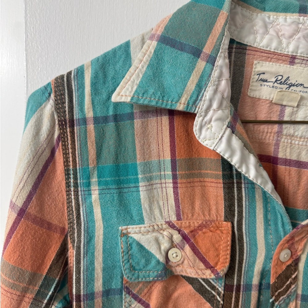 True Religion Multicolor Plaid Shirt